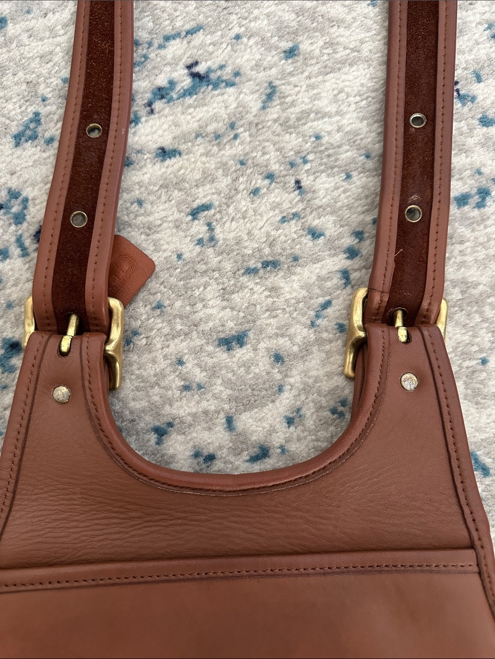 Vintage Coach Leather Saddle Bag 9988 cashin crescent saddle bag - Picture 7 of 14